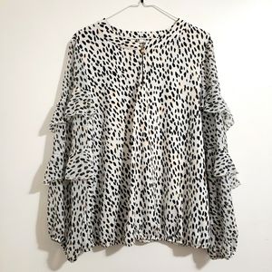 Perception Concept Animal Print Blouse